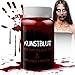 Produktbild 250ML Kunstblut Halloween Schminke Make up Karneval, Filmblut Karneval Vampirblut Faschingsschminke, Theaterschminke Fake Blood für Fasching Karneval Mottoparty Zombie Horror Haut Gesicht Makeup
