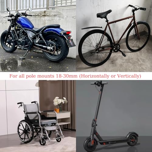 Portavasos plegable universal para manubrio de motocicleta miniatura 3