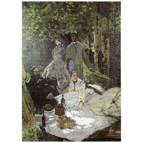 MyPuzzle Le Déjeuner sur l'herbe De Claude Monet (1865-1866) - Premium 1000 Pièces Puzzle - Collection spéciale MyPuzzle de Aepyornis