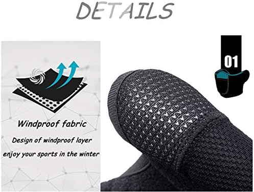 Scott Edward Breathable Ski Half Face Mask Keep Neck Ears Warm Snowboard Winter Sports, Black, M-L