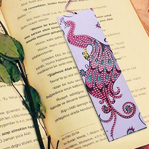 Misppro 3 Sets Of Creative Kids Diy Diamond Painting Sets Flower Bookmarks, 5D Diamond Painting Stickers #TOP7
