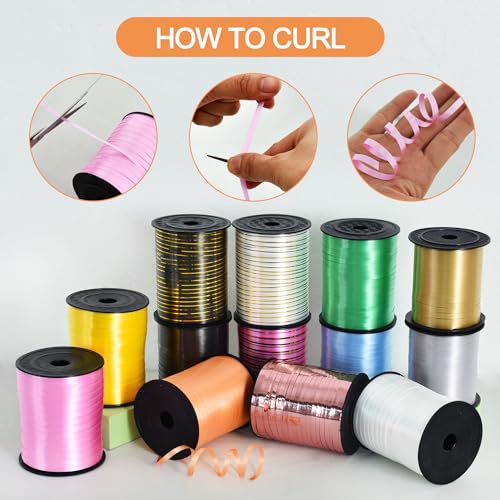 image for TONIFUL 500 Yards Curling Ribbon-Balloon Ribbon-Balloon String for Art