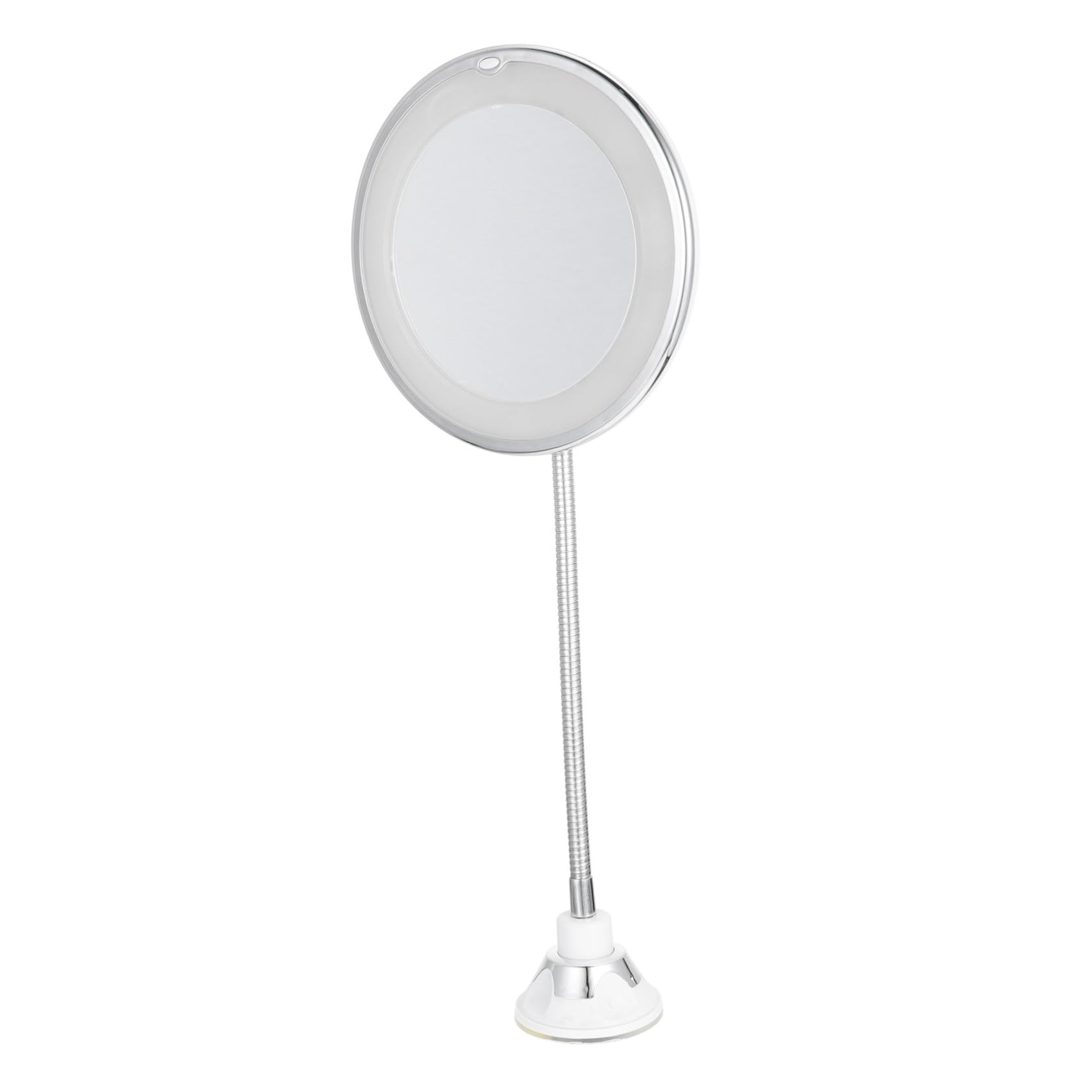 FRCOLOR Specchio da Trucco con Luce LED Ingranditore e Ventosa per Specchio Cosmetico da Tavolo o Bagno