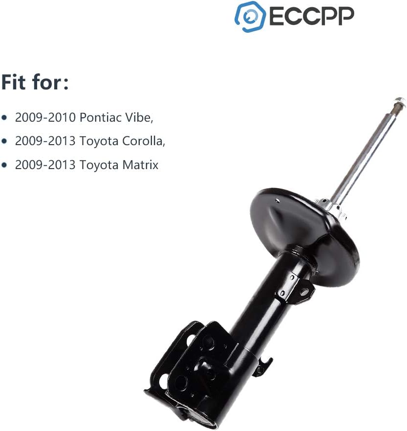 Shocks Struts,ECCPP Front Rear Shock Absorbers Strut Kit Compatible with 2009 2010 2011 2012 2013 Toyota Corolla,2009 2010 2011 2012 2013 Toyota Matrix,2009 2010 Pontiac Vibe 339114 72597 341448 72599