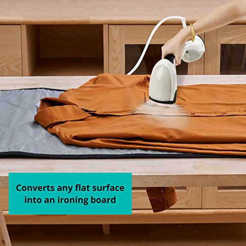 True & Tidy Xl Over The Door Protective Clothes Steamer Pad, Ironing And Press Pad, Helps Protect Surfaces While Garment Steaming, With 3 Hanger Hooks #TOP3