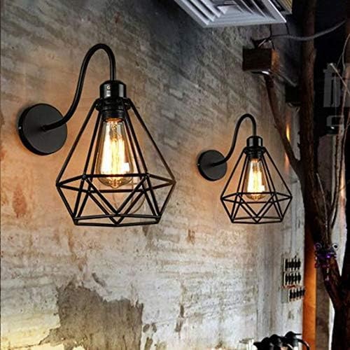 Image of Geometric Black Metal Wall Light, Modern Industrial Decorative Sconce,(Bulb not Included) Small Pack of 1