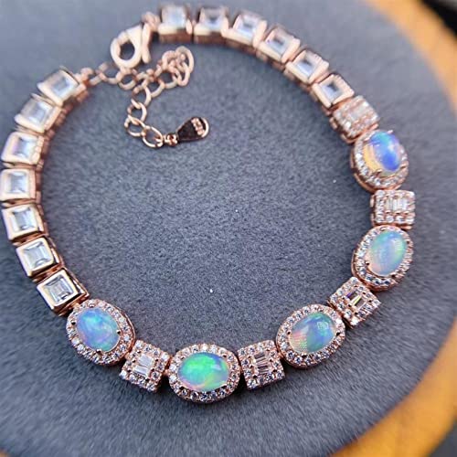 Bijoux 925 Opale Naturelle véritable et délicate chaîne en Opale Noire