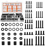 Xyxu TV Bracket Screws, 76PCS TV Mounting Screw Kit with M4 M5 M6 M8 Universal VESA Screws, Bolts, Spacers & Washers for Any Wall Mount or Stand – Perfect for Most Television Up to 80 Inch