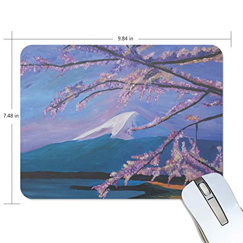 Preisvergleich Produktbild Malpela Mauspad mit Kirschblüten-Motiv, Premiumtexturiertes Mauspad, rutschfeste Gummiunterseite, für Laptop, Computer und PC