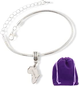 Dave The Bunny Stainless Steel Horse Charm Bracelet – Adjustable Snake Chain With Gift Pouch - View #8