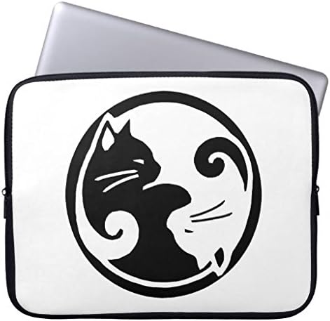Eratio Yin Yang Cats Laptop Sleeve 13 Inch Macbook Air Case Macbook Pro Sleeve and 13 Inch Laptop Bag