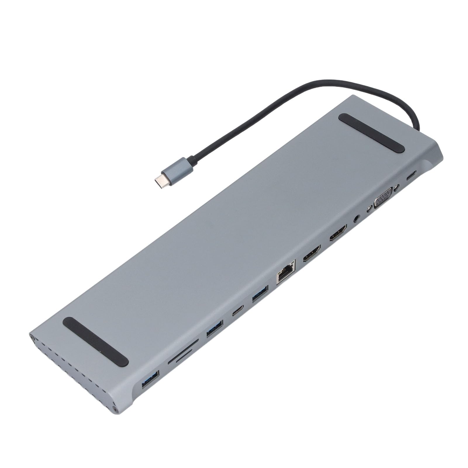 Dpofirs Station d'accueil Hub 12 USB C en 1, Station de Chargement sans Fil pour Les Utilisateurs de Smartphones