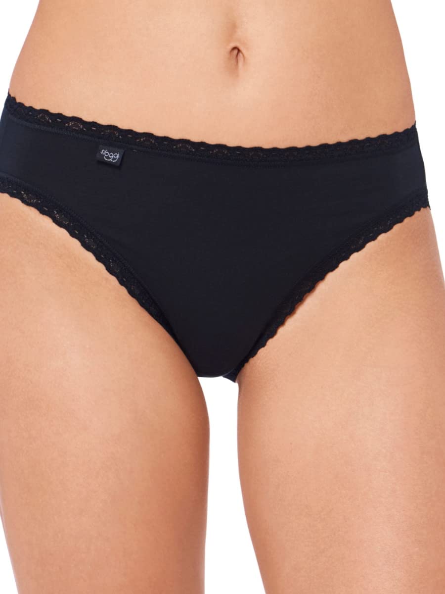 Sloggi Women's Noir Cotton Tai Panties 24/7 Lace