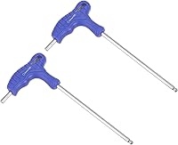 Vista 8 de uxcell Llave hexagonal de extremo de bola de 0.118 in, llave inglesa con mango en T, acero métrico CR-V, 2