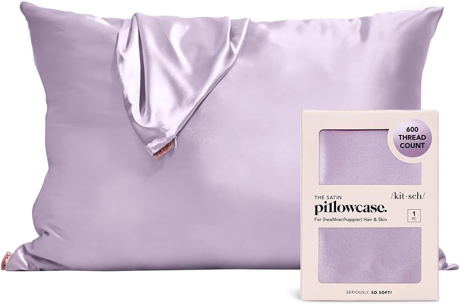 Kitsch Satin Pillowcase with Zipper, Softer Than Mulberry