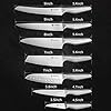 SANMUZUO Kitchen Knives Set - 7 Pieces, Stainless Steel Chef Knife Sets for Kitchen - Zhen Series