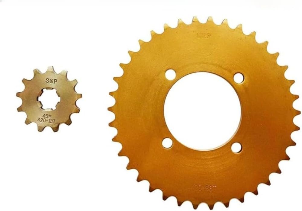 Piñón de cadena 420 13T 38T dientes compatible con Yamaha TTR50 TTR90 TTR110 PW80