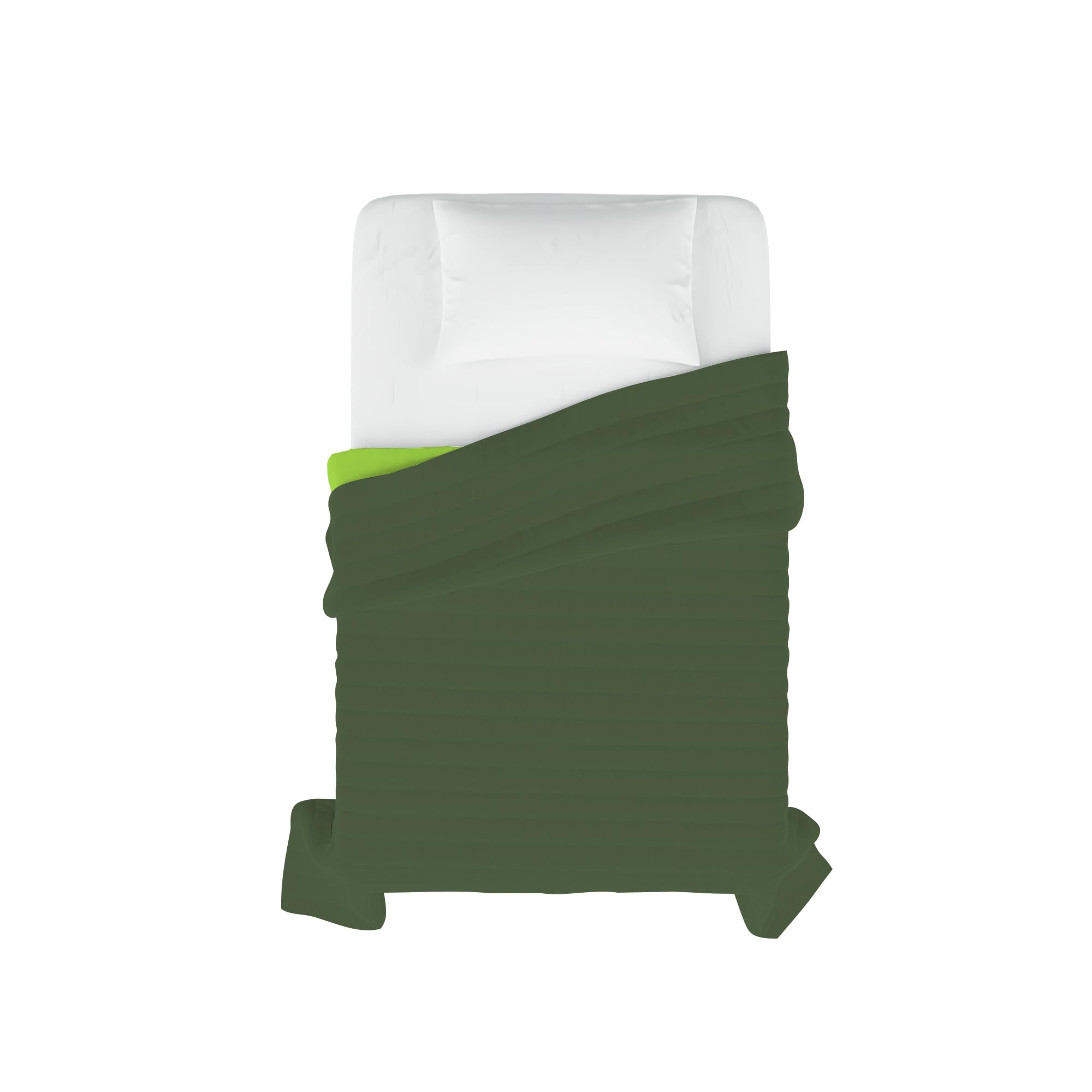 Elegant Summer Quilt Apple Dark Green, Single