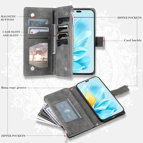 Coque Honor 200 Lite gris solution anti rayures et chutes UK DKTTQB