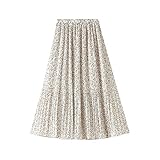 【A JUEGO: Esta falda midi clásica puede combinar con todo. Muy adecuado para camisola o camisa, suéter. Cuando hace frío, combinar una chaqueta es una buena opción. La falda midi tiene forro interior, no se ve a través, te hará lucir súper encantadora y elegante.