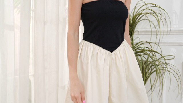 sachin and babi light blue dress OLAPTA Women Strapless Tube Top Mini Dress Off Shoulder Sleeveless Casual  Summer Patchwork Drop-Waist A-line Short Dresses(Medium,Black and Apricot)  at Amazon Women's Clothing store