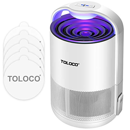 TOLOCO Mosquito Traps for Gnats, Small Moths, Mosquito Trapper Indoor - UV Light
