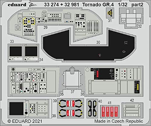 Tornado GR.4 Intérieur 1/32 Eduard 32981 amélioration cockpit Italeri