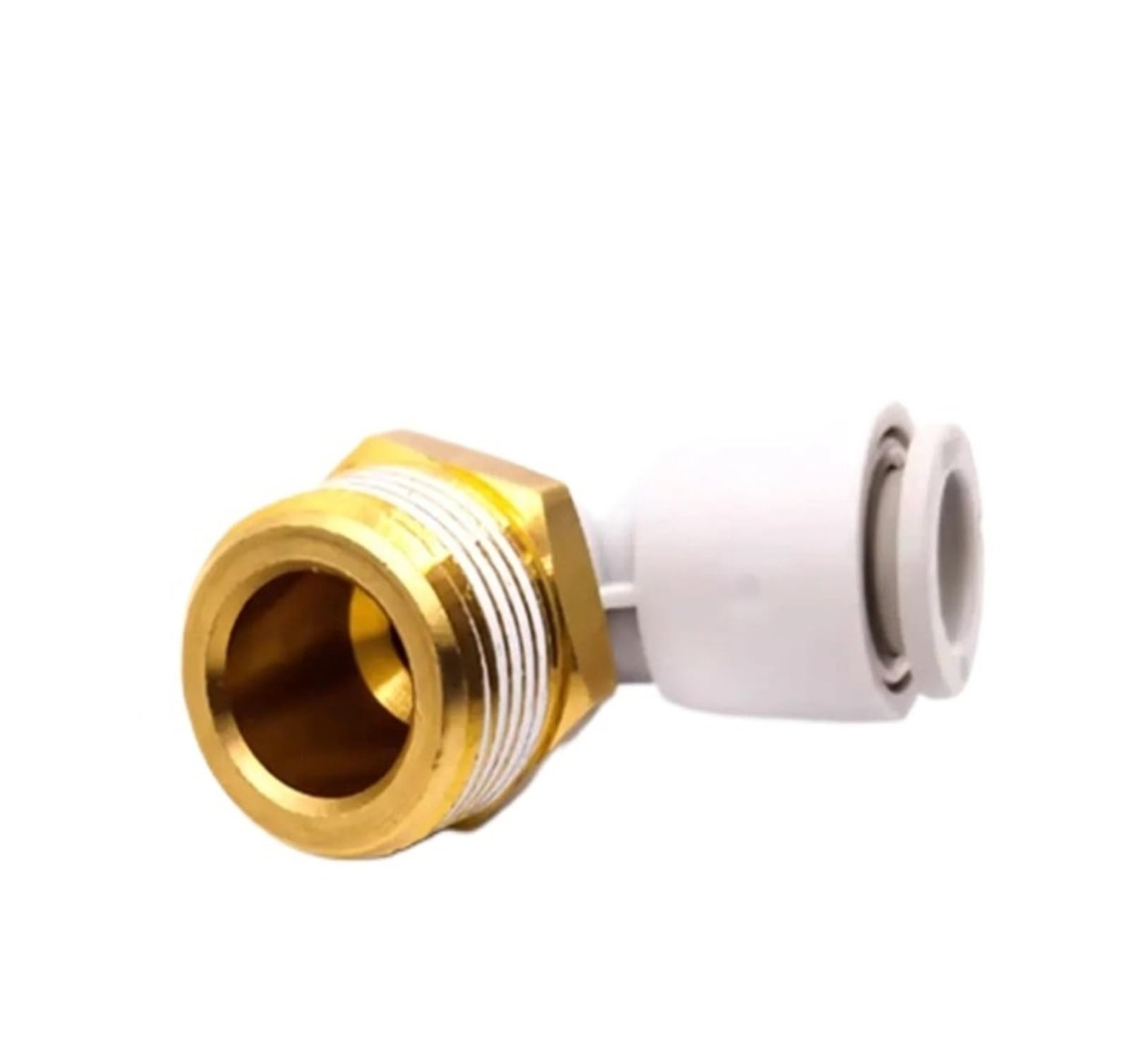 Conector neumático acodado de empuje rápido para evitar fugas en tubos de 12mm