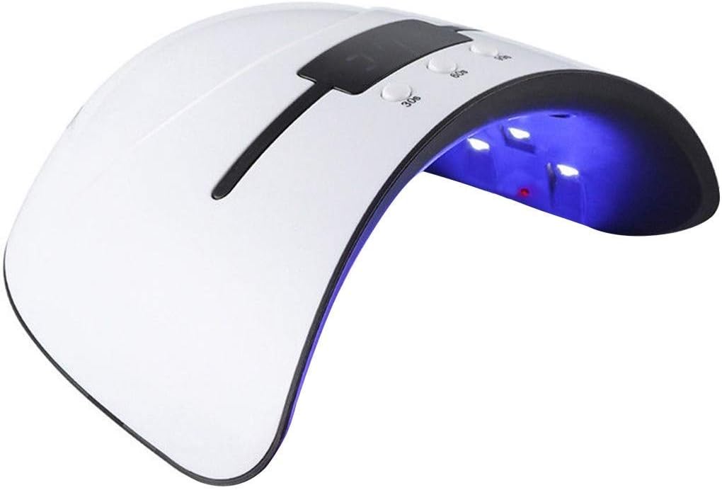 Nail lamp-Gel LED Lamp, Dryer Gel Polish UV Light with 3 Timers Professional Art Tools Accessories White