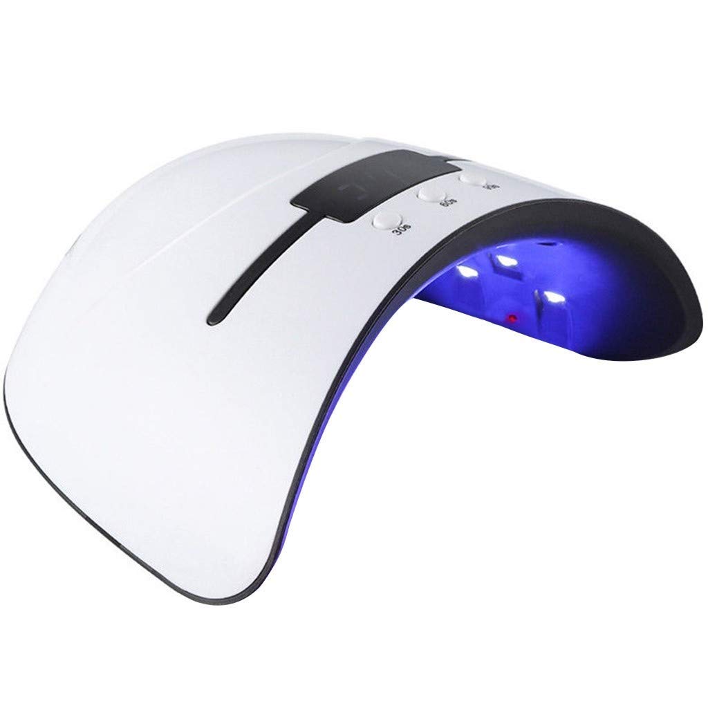 Lampe LED d'ongles gel UV blanc avec 3 minuteries pour séchage