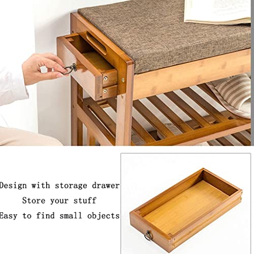 Banc de rangement pour chaussures d'entrée au design épuré - 7