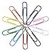 JAM PAPER Colorful Jumbo Paper Clips - Large 2 Inch - Assorted Paperclips - 10/Pack