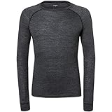 mulesing-freie Wolle Houdini Activist Rundhals Baselayer Herren True Black Größe XL 2020 Unterwäsche