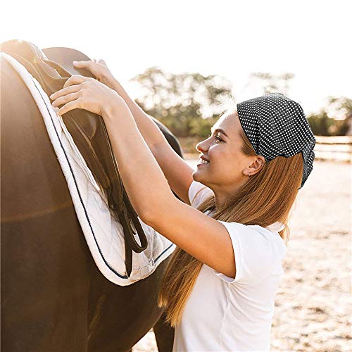 Elastische haarband met bloemenpatroon, 10 stuks, chiffon-hoofd, hoofddoek, haarband, print, vintage bloemenhaarsjaals… - Image 8