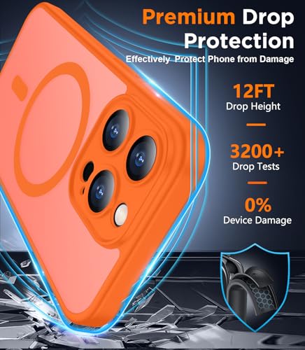 image for SPIDERCASE Designed for iPhone 15 Pro Case, Magnetic with [2 Tempered 