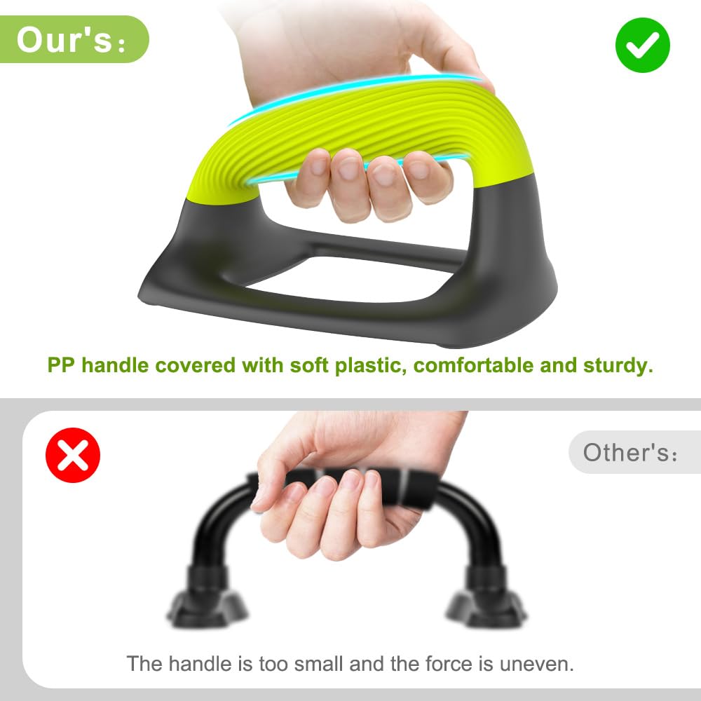 Barres de pompes – Poignées ergonomiques pour entraînement de musculation au sol, supports antidérapants avec poignée douce, barres de pompes pour entraînement à domicile