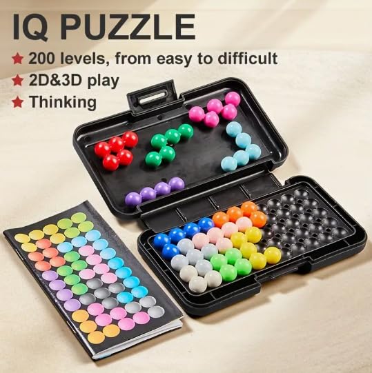 IQ Puzzle, Smart Games IQ Puzzler Pro Compatible with Kanoodle for 8 Year Old Boys, Mind Games Brain Teaser Puzzle Game Gifts - Image 2