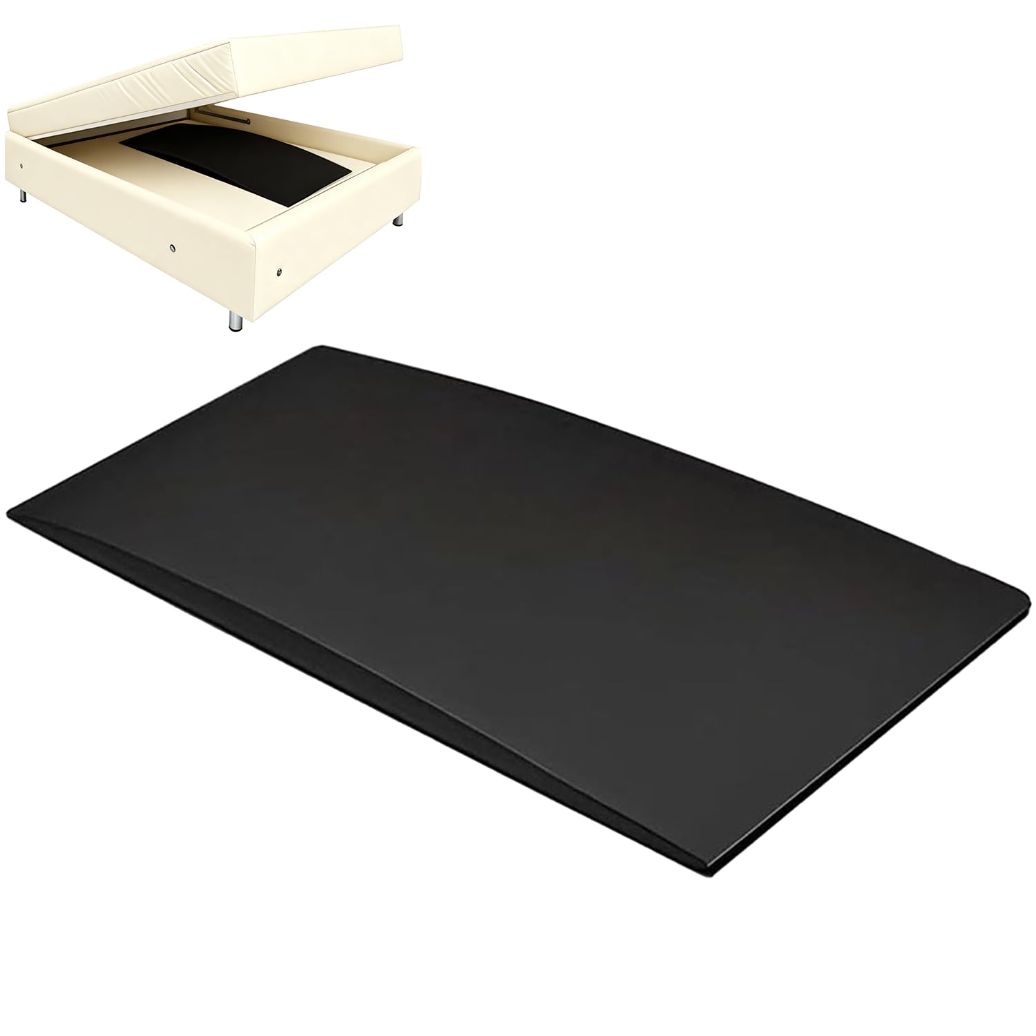 LengSuaa Sagging Mattress Support Fix Sinking Beds, Saggy Mattress Supports Foam Pad, Foam Insert Pads for Under Pad to Fix Saggy Beds Black 1 Pack
