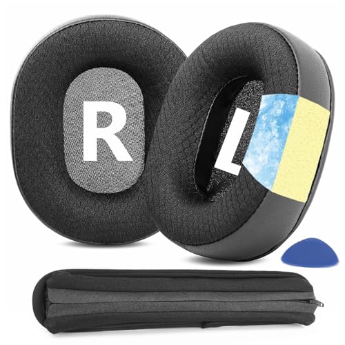 Repuesto de almohadillas de gel fresco compatible con auriculares inalámbricos Bluetooth Mixcder E9 E8, kit de cojines y cubierta protectora para diadema miniatura 1