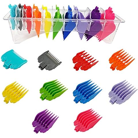 Hair Clipper Combs,10 Hair Clipper Attachments,Hair Clipper Limit Comb Hair Guide Attachment Combs Set,Great for Professional Stylists and Barbers Cover