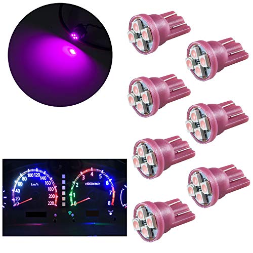 LED T10 PA Rosa 20 unidades 12V para tablero miniatura 3