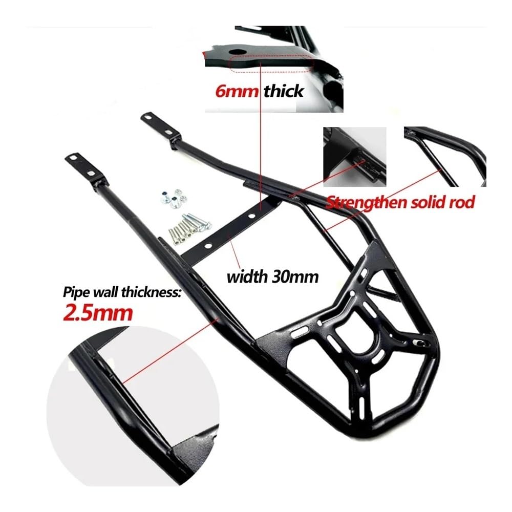 Portapacchi Per 250SR 250SR-my 22 250NK NK300 Accessori Moto Scaffale Portabagagli Versione Da Pista Contropunta Posteriore Bagagli Ispessiti