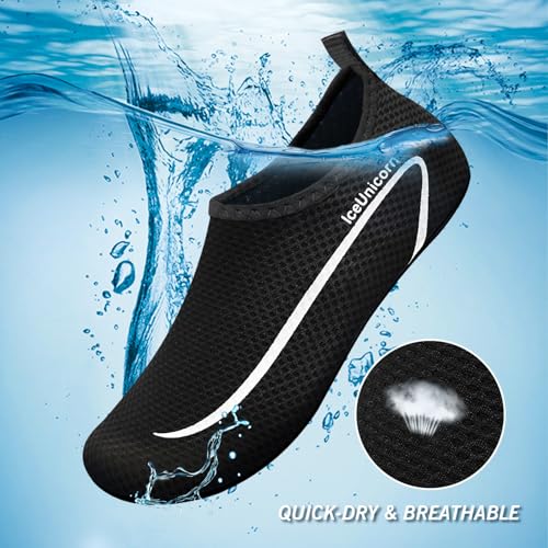 Image of IceUnicorn Water Shoes Men Women Beach Swim Aqua Barefoot Socks Pool Quick Dry Yoga