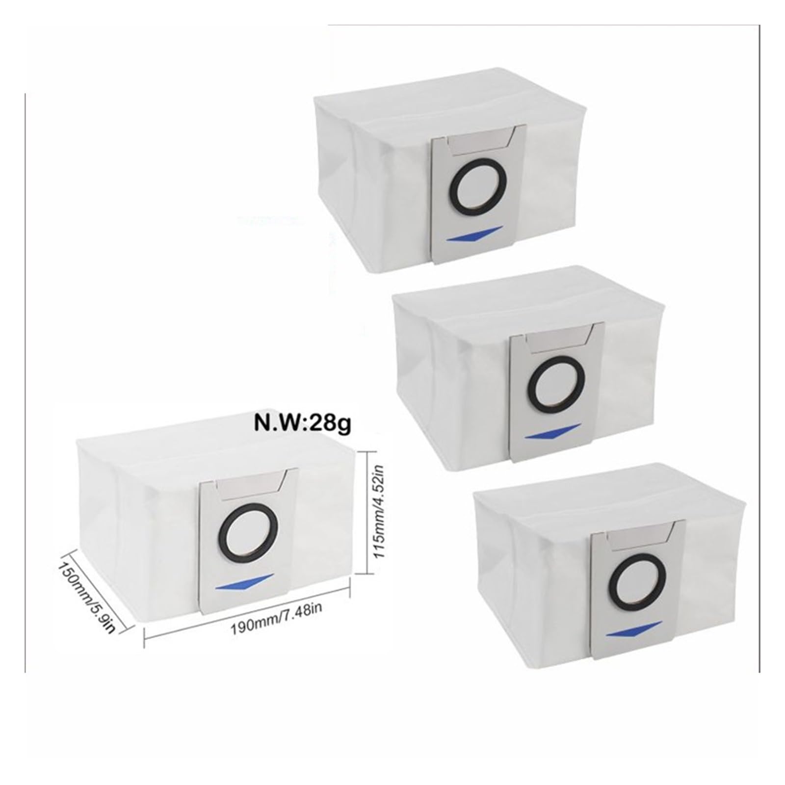 Lot De 12 Sacs D'aspirateur Accessoires Compatible Avec Ecovacs Deebot X1 Omni X1 E Omni X1 Turbo T20 Omni Sac A Poussiere De Rechange Pour Ecovacs Deebot Aspirateur 91904489