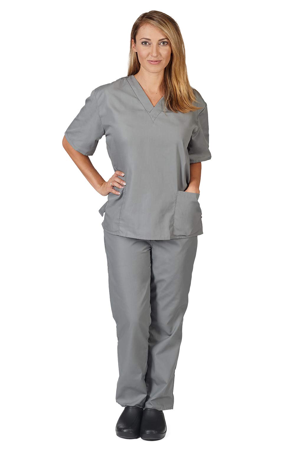 Natural Uniforms Unisex Scrub Set-Top and Pant Set (Standard Workwear Scrub Set)
