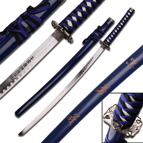 Amazon.com : BladesUSA SW-68LBL Samurai Sword with Black/White