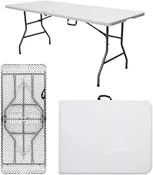 GardenLife | Picnic 180 Mesa Camping Dobravel Vira Maleta Portatil Camping Premium | 180CM