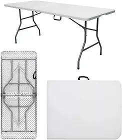 GardenLife | Picnic 180 Mesa Camping Dobravel Vira Maleta Portatil Camping Premium | 180CM