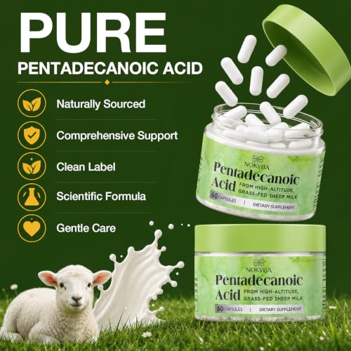 Image of C15:0 Pentadecanoic Acid Supplement 300mg Essential Fatty Acids - 120 Days Supply