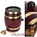 GUO Wooden Fermentation Wine Barrels Cask 1.5L/3L/5L Timber Brewed Red Wine Oak Barrel Whisky Rum Brewing Keg Bar Accessories Tools,3L